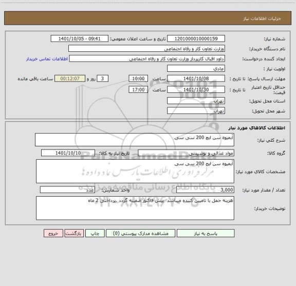 استعلام آبمیوه سن ایچ 200 سی سی