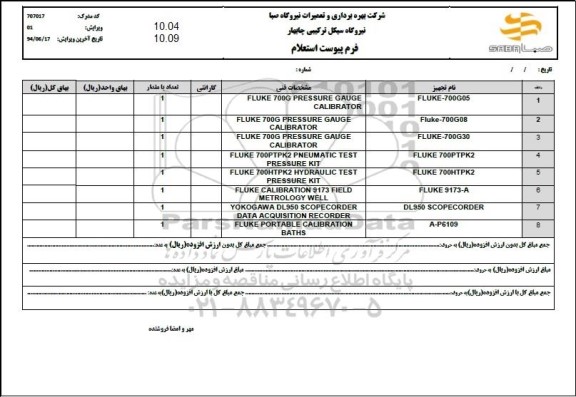 استعلام  FLUKE 