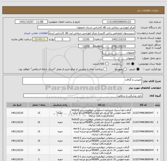 استعلام چیپس و گرافت