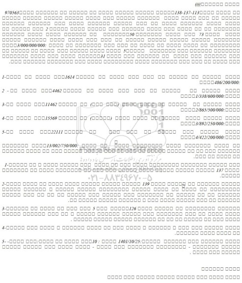 مزایده فروش  تعداد5  قطعه زمین زراعی دیم  