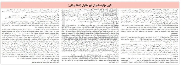 مزایده فروش ششدانگ پلاک ثبتی 2465/59/472 اصلی 