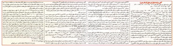 مزایده فروش ششدانگ عرصه و اعیان پلاک 393 فرعی از 376 اصلی
