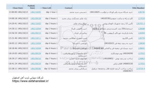 استعلام خرید شبکه سرند پلی اورتان...