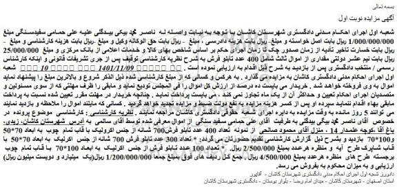 مزایده فروش  400 عدد تابلو فرش  