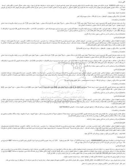 مزایده فروش یک باب مغازه بمساحت تقریبی 43 مترمربع