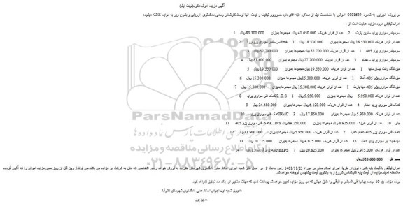 مزایده سرسیلندر سواری پراید و...