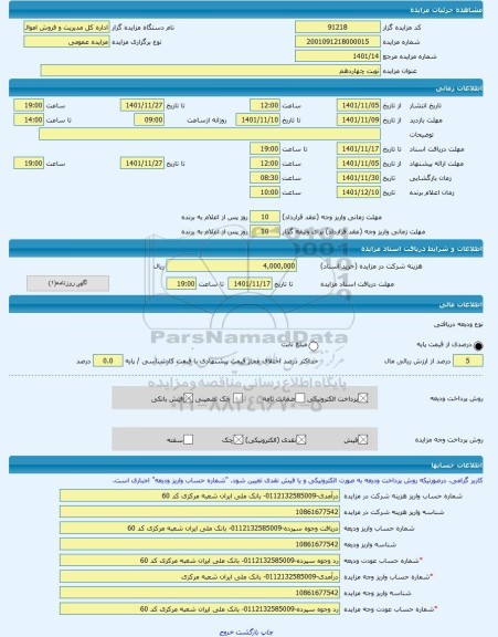 مزایده ، نوبت چهاردهم -مزایده محل کارخانه و ماشین آلات - استان سمنان