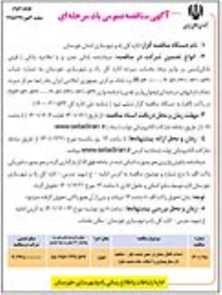 مناقصه احداث کانال  سلمان در محور تصفیه شکر... نوبت دوم