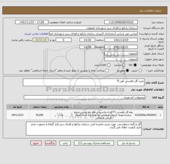 استعلام خرید گل اطلسی آویز f1