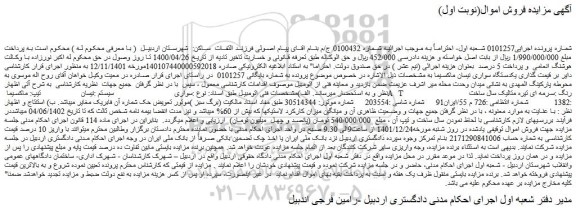 مزایده فروش سواری  سیستم :نیسان تیپ: ماکسیما