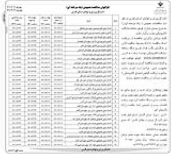 مناقصه عمومی احداث چمن مصنوعی ... 