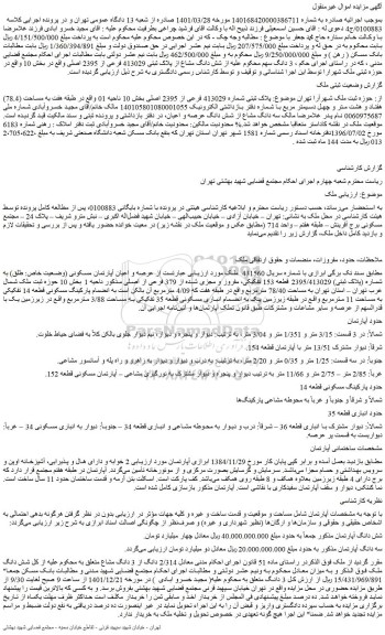 مزایده فروش پلاک ثبتی شماره 413029 فرعی از 2395 اصلی