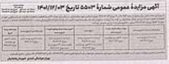 مزایده تعداد 3 (سه) قطعه از قطعات تفکیک شده مسکونی - نوبت دوم
