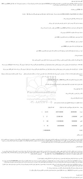 مزایده فروش ملک  تحت  پلاک ثبتی 20445فرعی از 2091 اصلی   