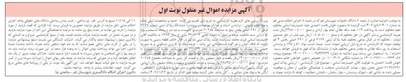 مزایده فروش یک قطعه زمین با کاربری مسکونی به مساحت 202.5 مترمربع