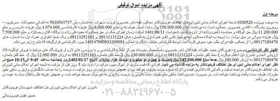 مزایده فروش خط تلفن