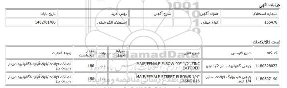 استعلام الکترونیکی، انواع چپقی