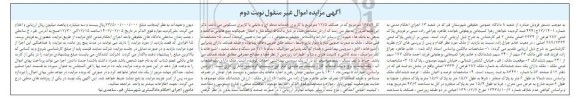 مزایده فروش پلاک ثبتی 787 از 2434 اصلی بخش 2 - نوبت دوم 