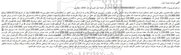 مزایده فروش ماشین حساب مدل casio و...