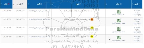 استعلام چک ولو صفحه چدنی 10 و 12 اینچ بدون فلنچ