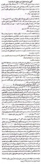 آگهی مزایده ششدانگ پلاک ثبتی یکهزار و هفتصد و سه فرعی از یکصد و پنج اصلی بخش پنج به مساحت یکصد و سی و سه مترمربع و پنج دسیمترمربع