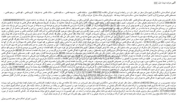 مزایده فروش زمین