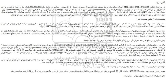 مزایده فروش خانه سرای