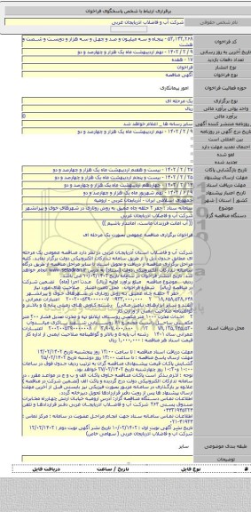 مناقصه, سامانه ستاد : حفر ۲ حلقه چاه عمیق به روش روتاری در شهرهای خوی و پیرانشهر