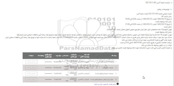 مزایده بشکه 220 لیتری فلزی آبی ....