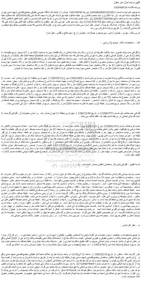 مزایده فروش یک باب خانه احداثی در یک قطعه زمین به مساحت 825 متر و 07 دسیمتر مربع باقیمانده پلاک 12 فرعی از 2165 اصلی 