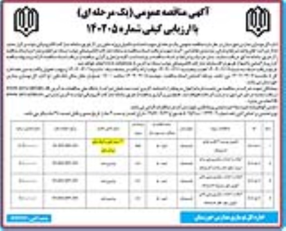 مناقصه تکمیل مدرسه 9 کلاسه  و...