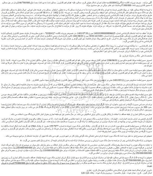 مزایده فروش ملک