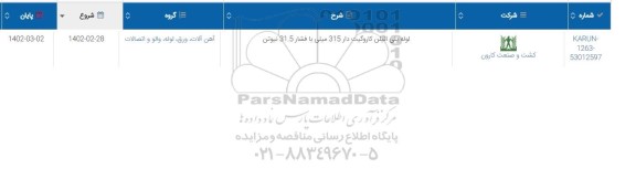 استعلام لوله پلی اتیلن کاروگیت دار 315 میلی با فشار 31.5 نیوتن 