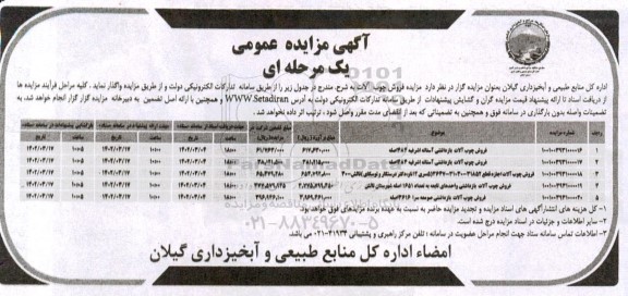 مزایده فروش چوب آلات