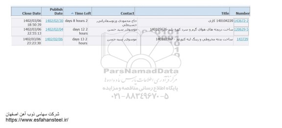 استعلام ساخت دریچه های هوای گرم و سرد..