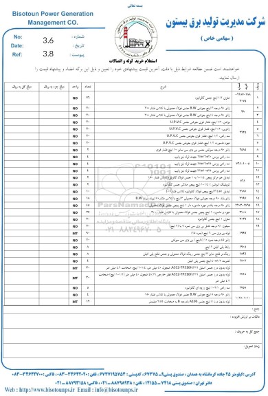 استعلام مغزی 1/2 اینچ جنس گالوانیزه.....