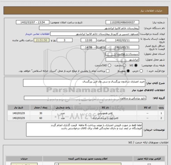 استعلام خرید اعتباری شالدون یزرگسال و سی وی لاین بزرگسال