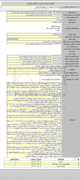 مناقصه, خرید و حمل و نصب یک دستگاه آسانسور جهت ساختمان شماره ۳ شرکت سهامی آب منطقه ای فارس