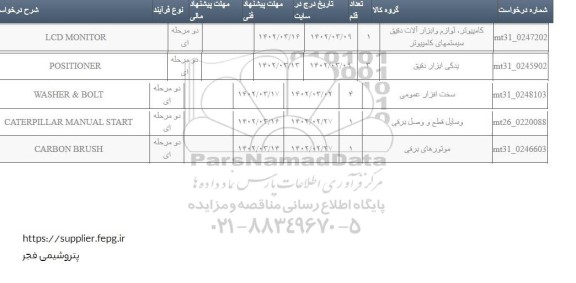 استعلام POSITIONER