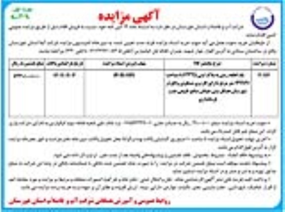 مزایده یک قطعه زمین به پلاک ثبتی 1/2325 و ...