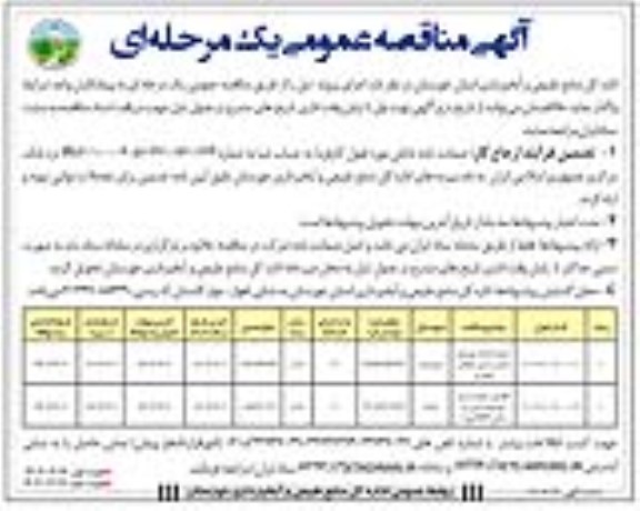 مناقصه عملیات احداث حوضچه آرامش بند بتن غلطکی ....