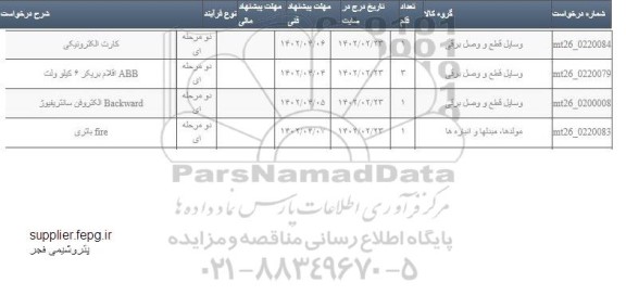 استعلام کارت الکترونیکی و ....