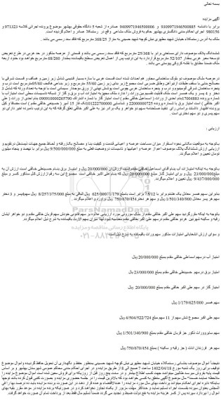 مزایده فروش ملک