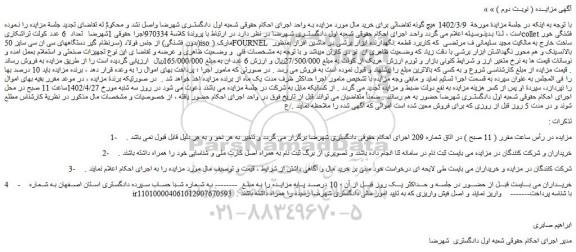 مزایده فروش تعداد 6 عدد کولت تراشکاریcollet فشنگی خور (بدون فشنگی)