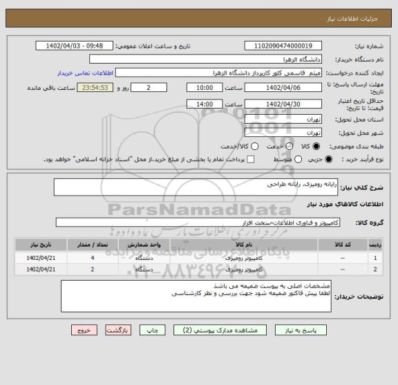 استعلام رایانه رومیزی. رایانه طراحی
