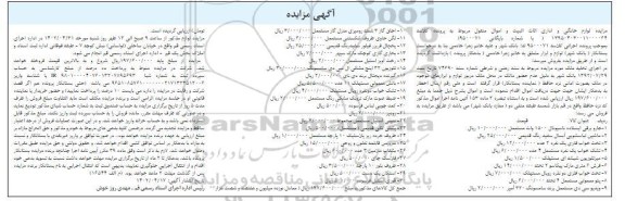 مزایده فروش جاروبرقی ایستاده ناسیونال - ماشین لباسشویی...