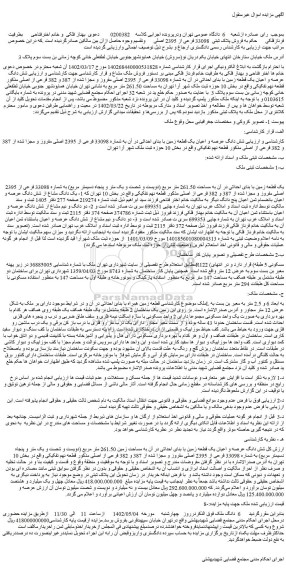مزایده فروش پلاک ثبتی 33098 فرعی از 2395 اصلی