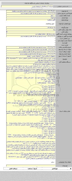 مناقصه, تجدید خرید و حمل ۸۲۸ متر لوله چدن داکتیل تایتونی سایز ۴۰۰ میلیمتری، C۲۵  همراه با واشر برای شهر اروم