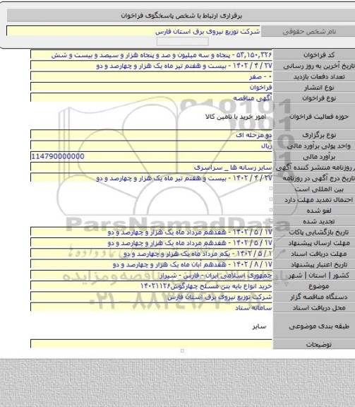 مناقصه, خرید انواع بایه بتن مسلح چهارگوش۱۴۰۲۱۱۲۶