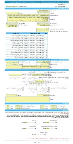 مناقصه، مناقصه عمومی همزمان با ارزیابی (یکپارچه) یک مرحله ای مرمت و احیای بافت های تاریخی شهرستان اهواز